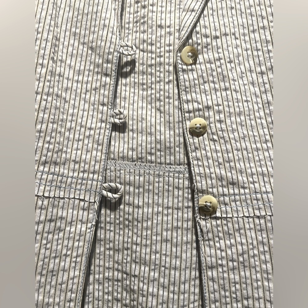 Free People Striped Button-Up Blouse - Picture 4 of 9